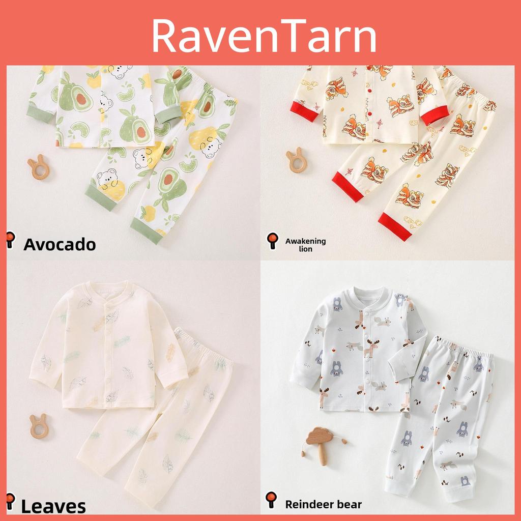 Baby Boys Girls Cotton Pajama Sets With Antibacterial Fabric For Newborns