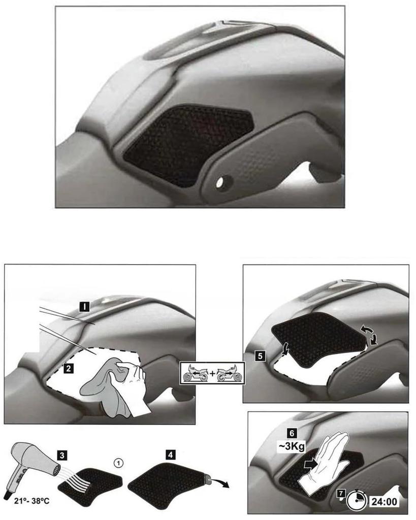 Tank Protector Motorcycle Tank Pad Sticker Protector Decal Accessories Fits Kawasaki Ninja 1000SX Z 1000SX 2017-2024 2023 2022 2021 2020(Green)