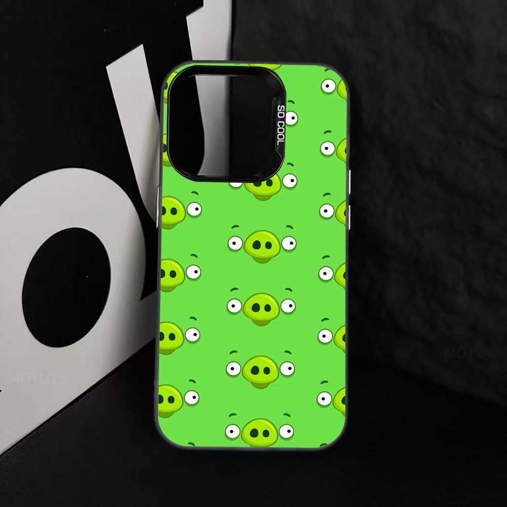 Funny Cartoon A-Angry B-Birds Phone Case For iPhone 17,16,15,14,13,12,11 Plus,Pro Max,XS,Colorful Silver Phone case Funda Cover