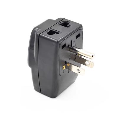 Adaptador de Conversor de Plugue Elétrico Us para Mundo para América do Norte Wds-5 Plugue AC de 3 Pinos Aterrado Us Conector de Alimentação América