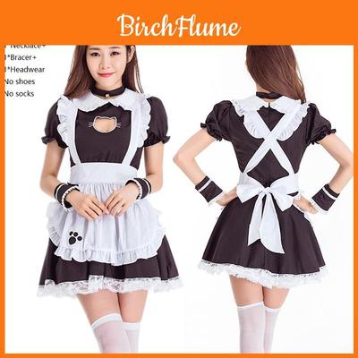 Bezauberndes Damenkostüm Cosplay Lolita Katzenmädchenkleid für elegante Halloween-Partys