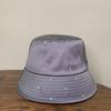 Heavy-duty, Fully Embellished with Rhinestones, Stylish Spring/summer Sun Hat for Women with Large Head Circumference, Foldable, Face-slimming Bucket