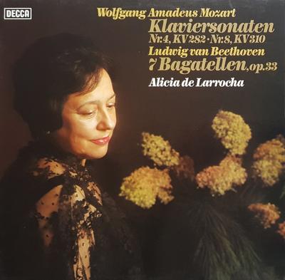 LP Record ALICIA DE LARROCHA, WOLFGANG AMADEU - Klaviersonaten Nr.4 KV 282, Nr.8  K 642592AW Decca 1980 Germany Classical Used