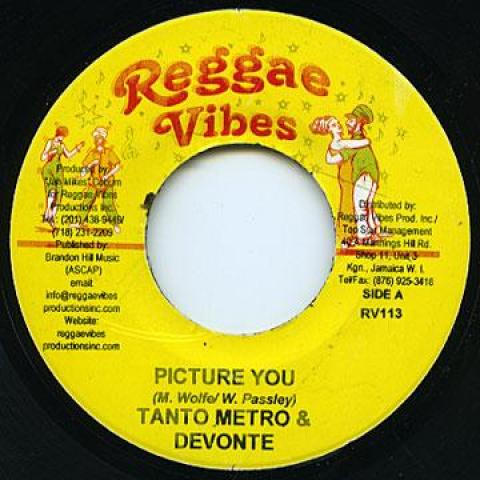7inch Record TANTO METRO, DEVONTE / RALLY BOP - Picture You / Call Me Reggae Vibes 2004 Jamaica Reggae, Ska & Dub