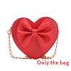Knot Solid Butterfly Color Heart Shaped Children Crossbody Bag For Daily Use