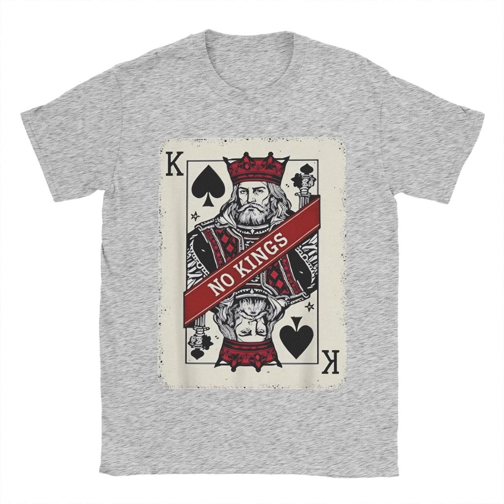 Pánské tričko No Kings Vtipné 100% bavlněné tričko s krátkým rukávem Tričko s kulatým výstřihem Oblečení Nápad na dárek
