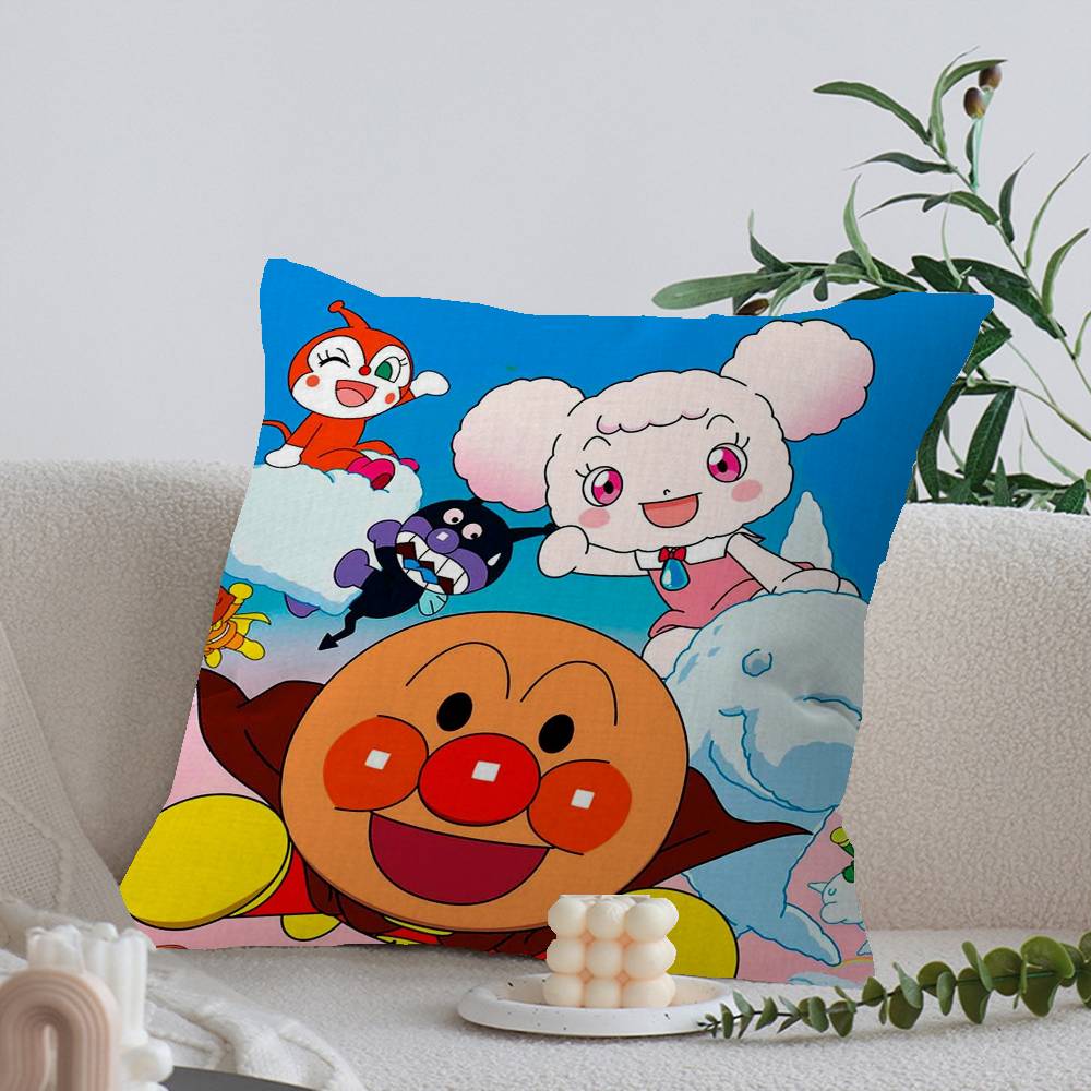 

Cute Cartoon A-Anpanman Pillow Gifts Home Office Furnishings Bedroom Sofa Car Cushion Cover case 45x45cm 12x12Inch
