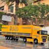 1/50 Diecast Container Truck Car Model Alloy Metal Engineering Flatbed Transport Truck Vehicle Semi Trailer Car Model Kids Gifts