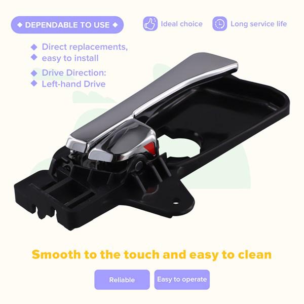 Rear Right Car Door Interior Handle, Plastic, Color: As Shown (1 pc), Model: 83620-2L010.