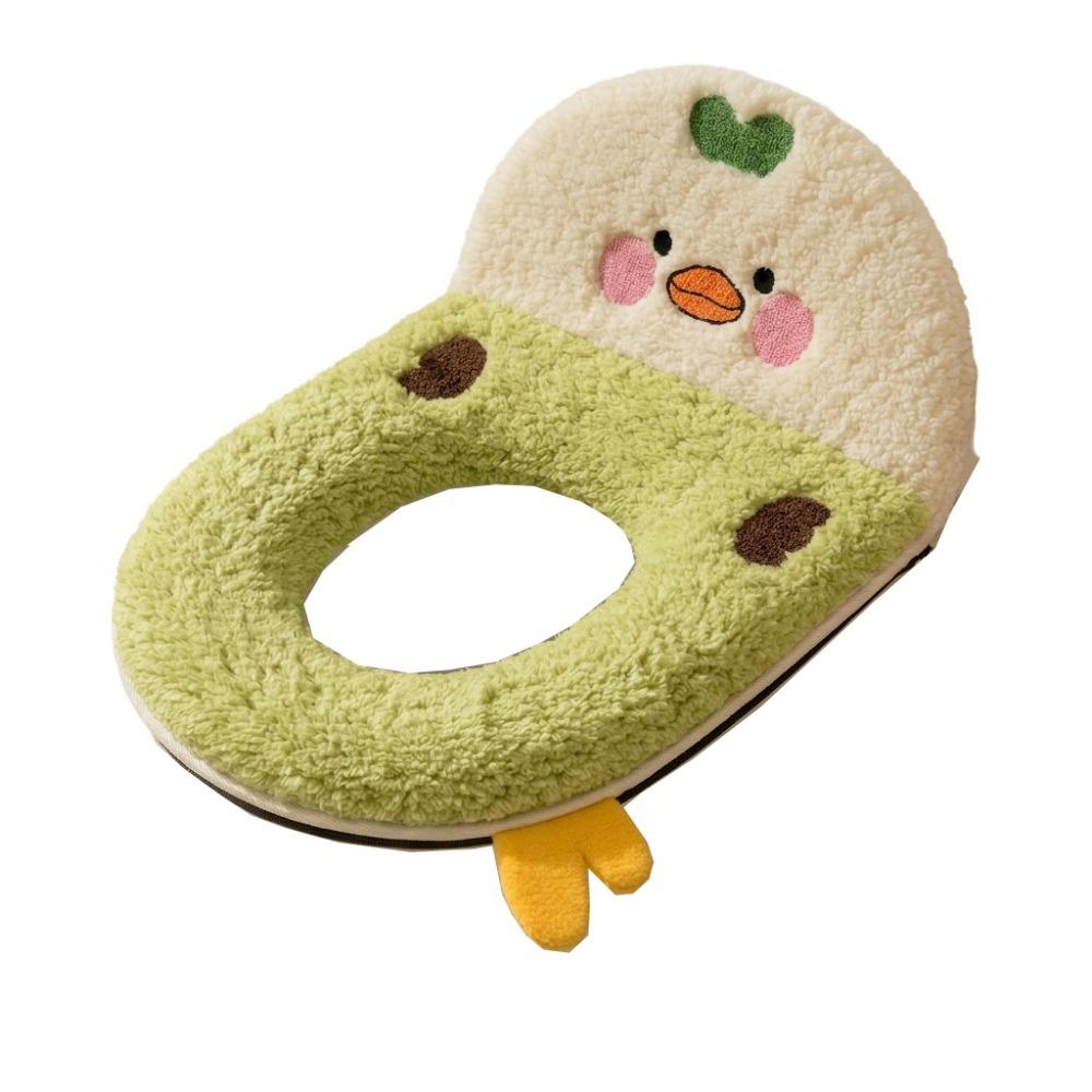 Chicken Shape Backrest Cartoon Chicken Toilet Cushion Thickened Cute Toilet Mat Winter Season