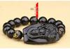 Obsidian Zodiac Guardian Buddha Bracelet for Couples – Guanyin & Eight Gods, Unisex