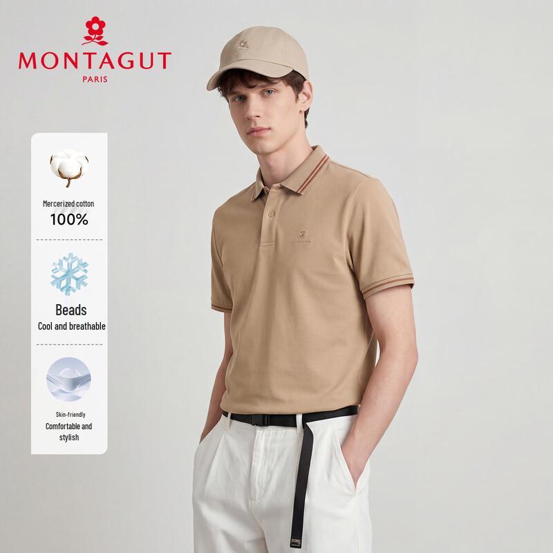 MONTAGUT Men s Mercerized Cotton Polo Shirt 52