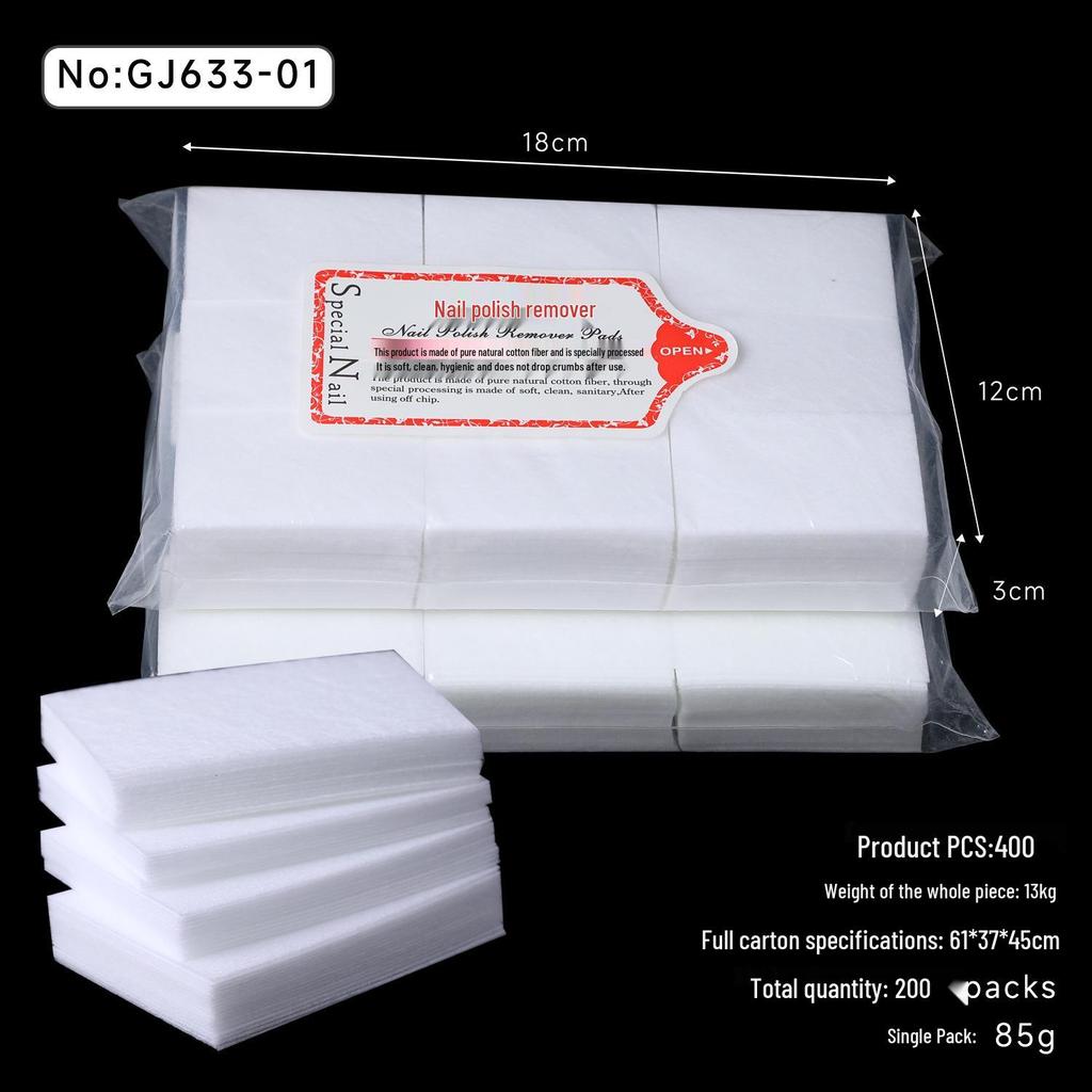 Nail Art Lint-Free Thickened Polish Remover Pads