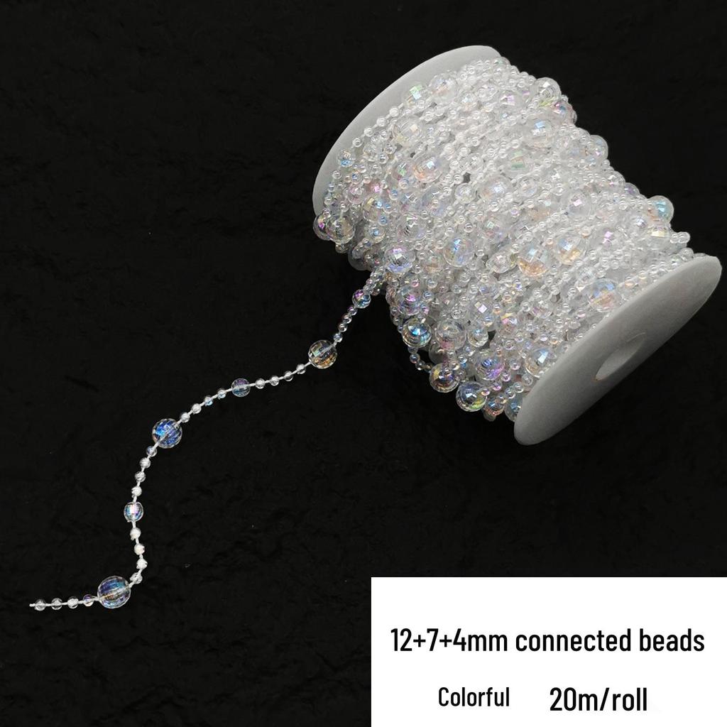 Double-Line Pearl Sunflower Snowflake Beads DIY Decoration