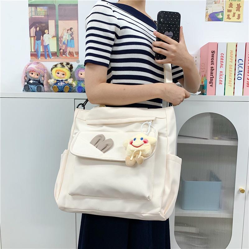 Stylish Large-Capacity School and Tutoring Crossbody Bag for Students