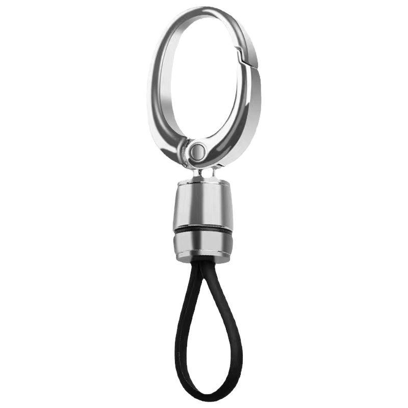 1Pcs Business Anti-Lost Keyring Car Key Chain Pendant Metal Simple Keychain Men'S Waist Hanging Buckle Ring Hangings Decoration