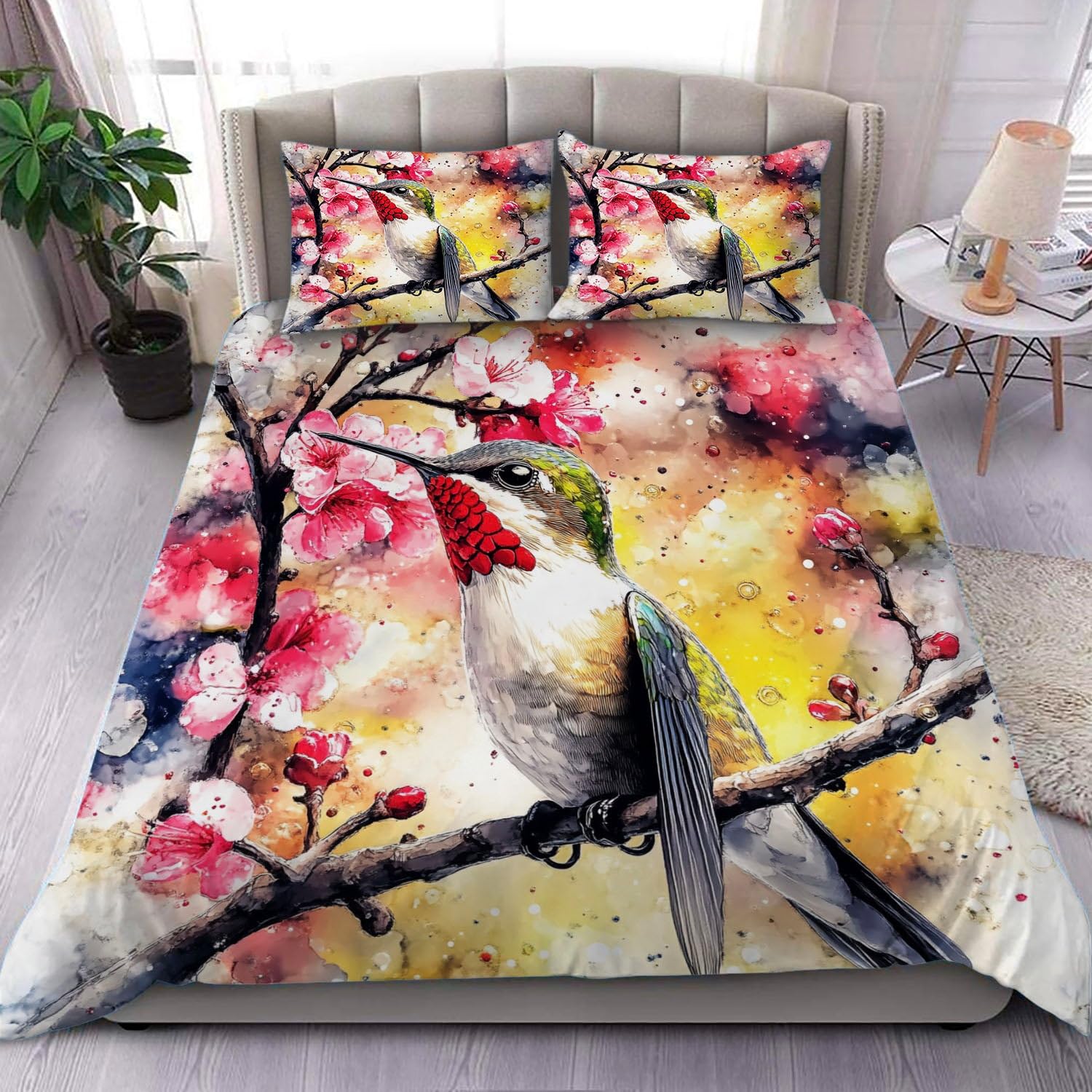 

Orchard Duvet Cover Sets For Teens Adults Queen King Size Quilt Covers Lightweight Down 2 Pillowcases 1 Duvet Cover No Comforter EU Single(135x200cm)