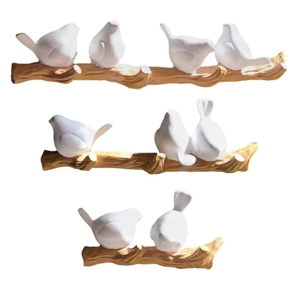 Wall Mounted Resin Bird Coat Hook Decorative Hanger for Hanging Towels and Clothes Home Decoration Accessories