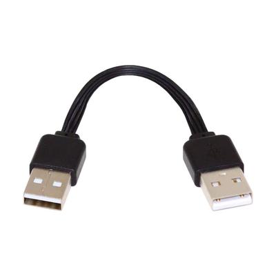 Chenyang USB Short Flat USB Type A Male To Male 4 Wire 5V 2A Charging Data Extension Silicone Cable 4 Wires 30AWG 13cm 2.0 Cable, 2.0
