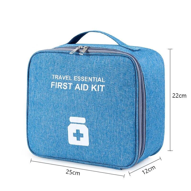 Portable First Aid Kit Storage Bag Oxford Cloth Medicine Storage Bag Emergency Medical Box for Travel Outdoor Camping Survival Bag Pill Case