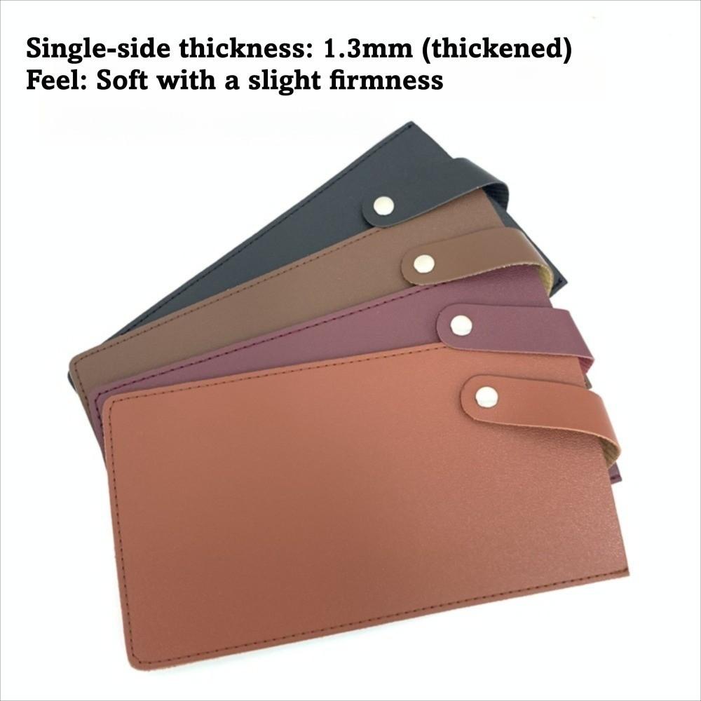 High Quality PU Leather Chef Blade Sheath Solid Color Waterproof Blade Case Thicken Kitchen Blade Holster Kitchen Tool Storage