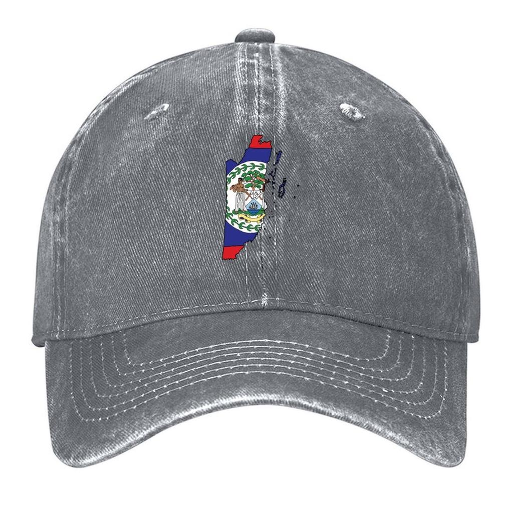 Belize country shape flag Baseball Cap Anime Hat beach hat winter hats for men Bobble Hat Girl Mens