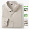 New 100% Pure Cotton Striped Shirt For Men's Long Sleeve Casual Regular Fit Soft Comfortable Business Social Shirts Men Clothing