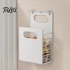Bathroom Organizer for Dirty Clothes Wall Mounted Laundry Hamper, Breathable Large Capacity Container, Foldable Durable Plastic Hamper Space