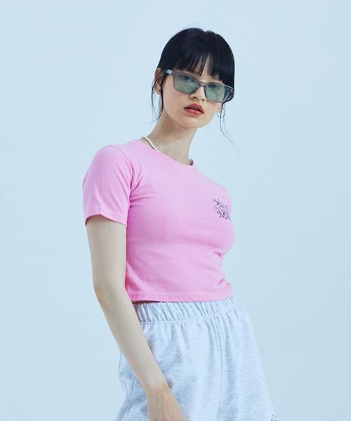 Fake Mama Have A Good Mama Logo T-Shirt_Pink