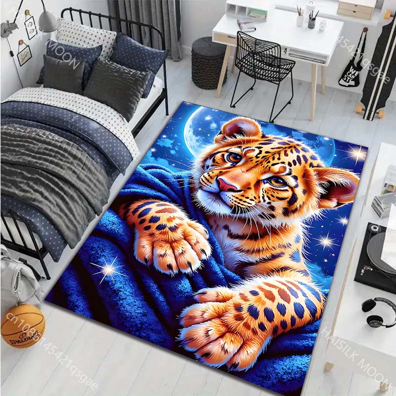 1PC Cub in Starry Night Carpet for Living Room Bedroom Sofa Home Decor Rus Non-slip Floor Mat Luxury Gift Multiple sizes