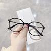 Blue Light Blocking Office Glasses Women Oversized Frame Anti-stress Decorative Glasses Computer Radiation Protection Eyewear