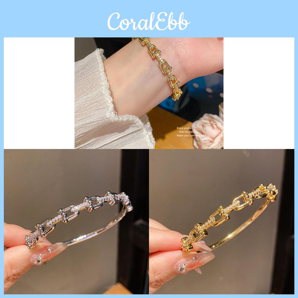 Vintage Style Letter Cuff Bracelet With Electroplated Copper For Daily Wear