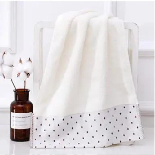 100% Cotton High Quality Face Bath Towels White Blue Bathroom Soft Feel Highly Absorbent Shower Hotel Towel Multi-Color 75X35Cm