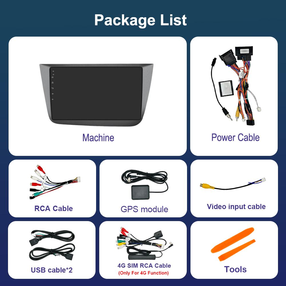 Android Intelligent System Navigation GPS for Seat Altea 2004 - 2015 Car Radio Multimedia Player 4G Head Unit WiFi IPS Screen