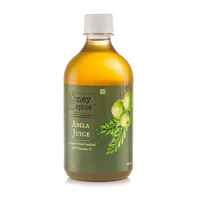 Honey and Spice Amla Juice 16.9 Oz A Super Food Loaded with Vitamin C, Natural