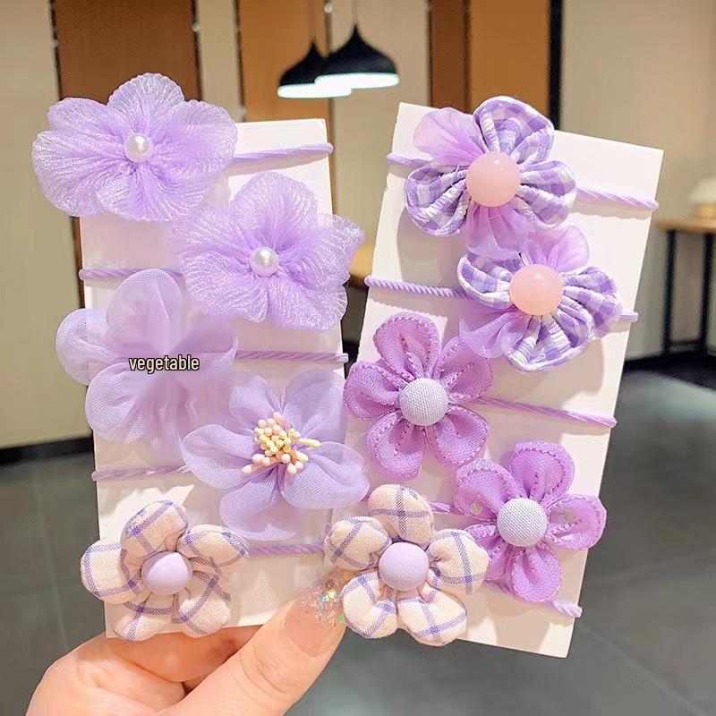 Mléčná káva čelenka do vlasů: Bezpoškození, vysoce elastická mašle čelenka pro dívky, miminka a děti - stylový vlasový doplněk.