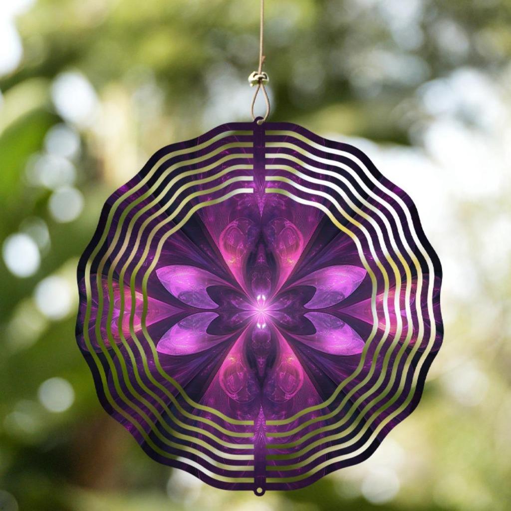 10 Inch Hanging Spinner Wind Chime with 360 Degree Hook Elegant Lawn Garden Decor for Spring Summer Gift Idea