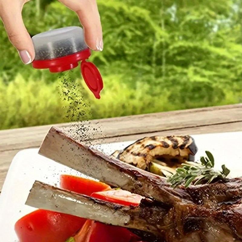 Pack Of 4 Small Plastic PP Seasoning Bottles With Tight Seal For Kitchen Camping And Travel