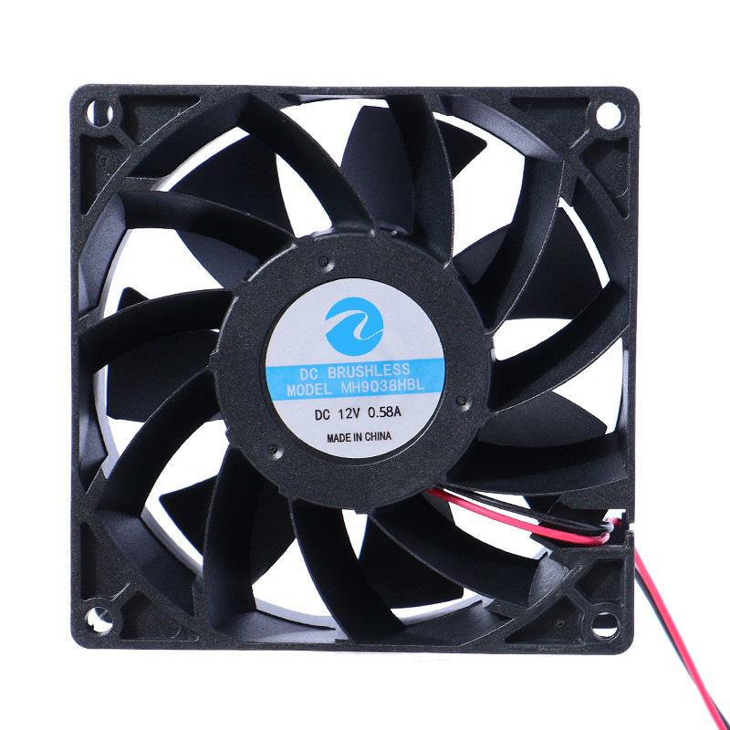 

High-Efficiency 9038 DC Cooling Fan for Air Purifiers and Servers - 12V/24V/48V