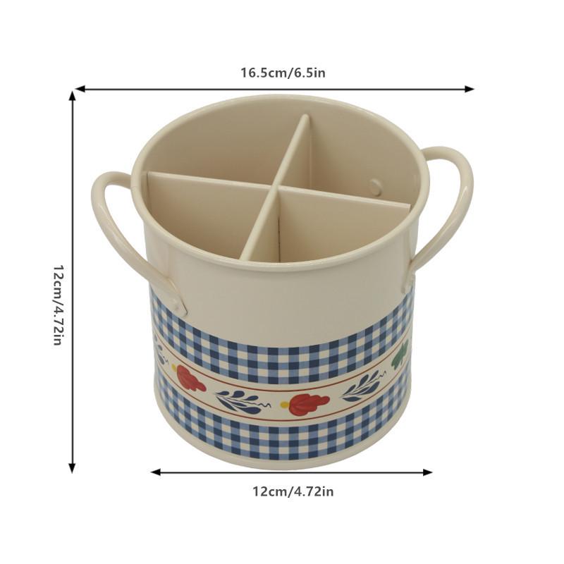 Universal Vertical Cutlery Holder - Multi-purpose Kitchen Chopstick, Fork, and Knife Organizer with Draining for Home or Restaurant.