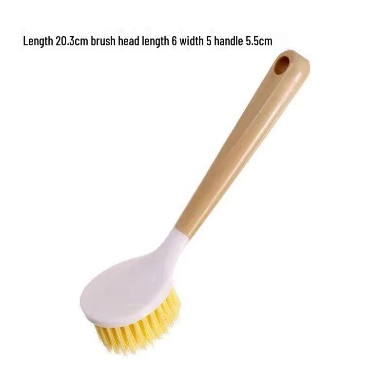 Multifunctional Long-Handled Pot Brush - Gentle on Pots, Keeps Hands Clean