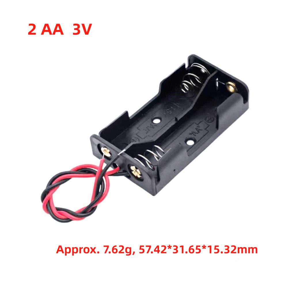 Custodia per Batteria con 1/2/3/4/5/6 Scomparti in Plastica Scatola per Batterie Organizzazione Batterie