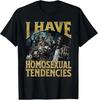 Ich habe homosexuelle Neigungen Lustiges Hartes Skelett Meme T-Shirt