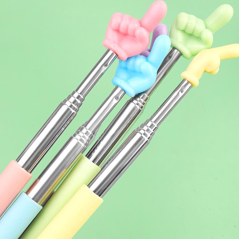 Telescopic Children's Reading Pointer Stick - Macaron Baton for Kindergarten Teaching