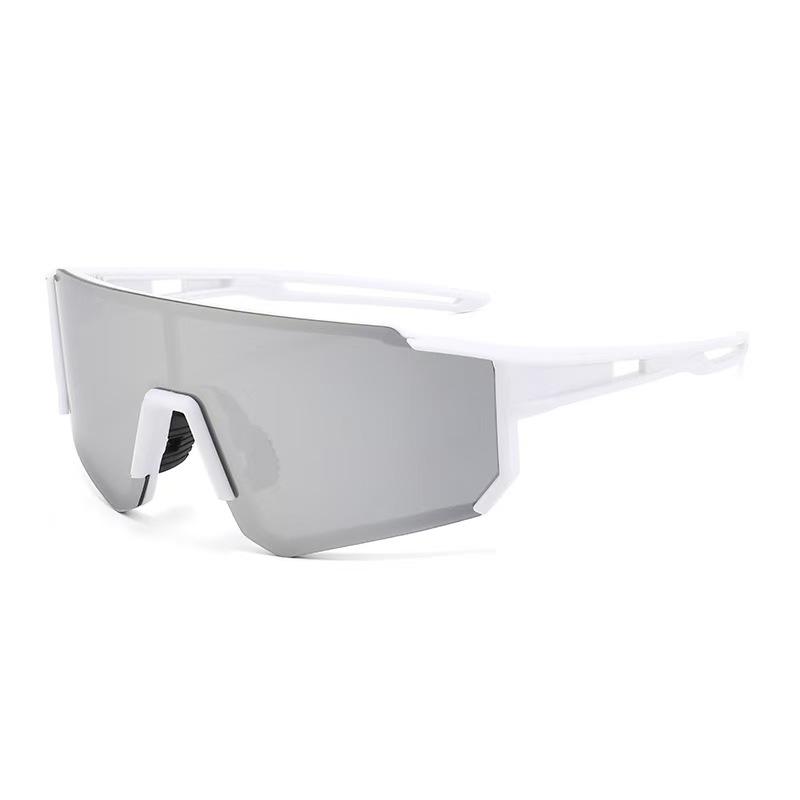 

Fashionable Outdoor Sports Cycling Goggles Day & Night Protective Sunglasses Trendy Sun Glasses Cool UV Protection Sh black серебряный