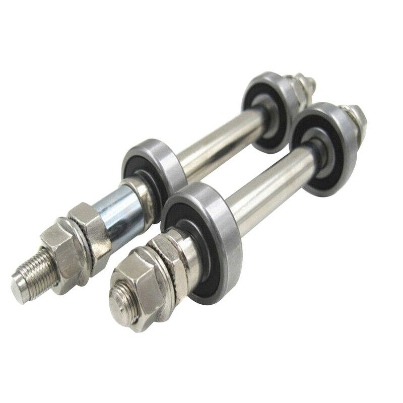 14CM 18CM Bicycle Wheel Hub Axle Front Rear 6000/6200 Bearing Solid Shaft Bicycle Axle Lever Bike Repair Tool Accessories