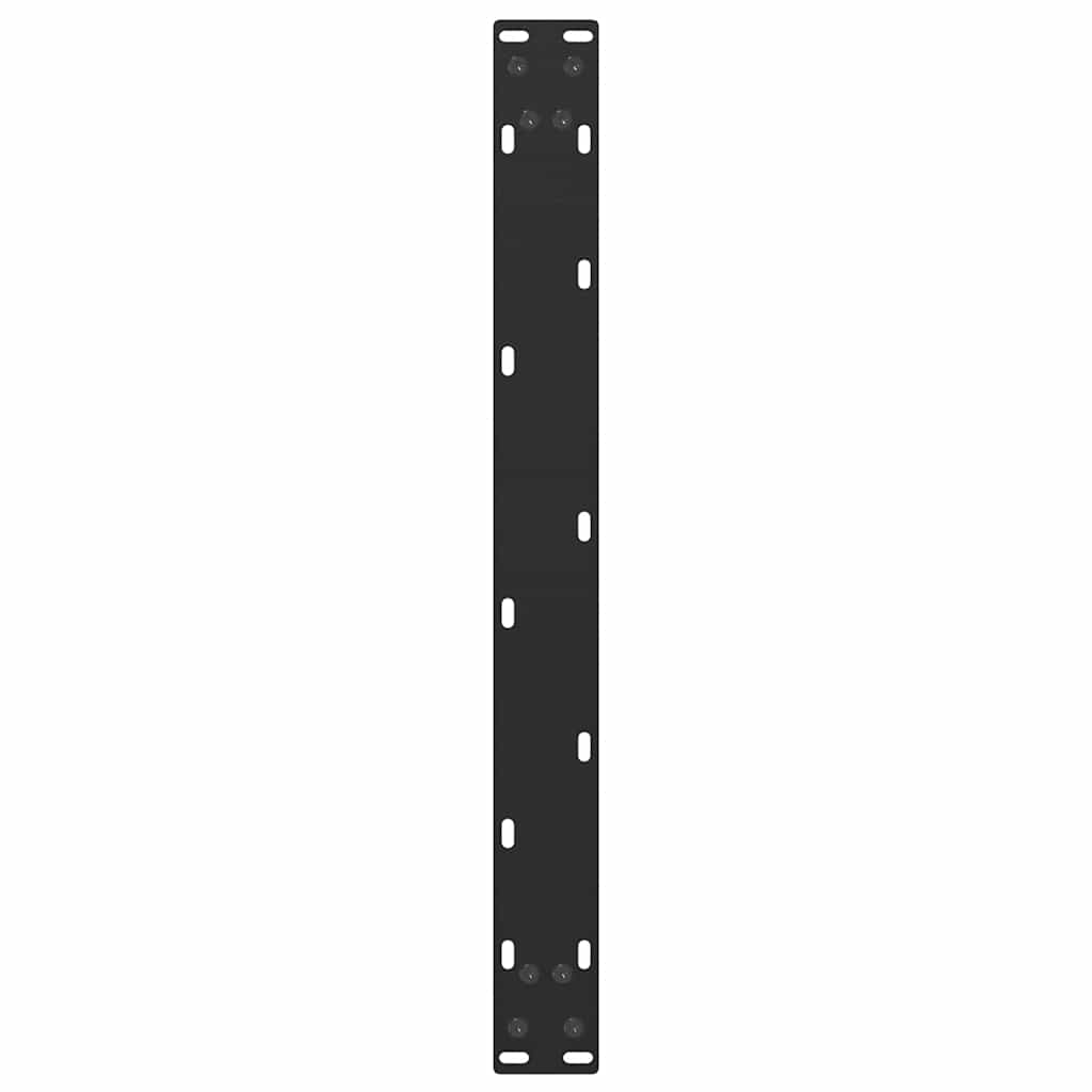 Vidaxl Nogi Do Stolika Kawowego, 2 Szt., Czarne, 60X(30-31) Cm, Stal