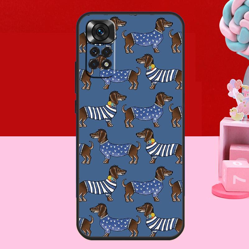 Dachshund Teckel Dackel Dog Case For Xiaomi Redmi Note 14 13 12 10 11 15 Pro Plus Redmi 15 C 10C 12C 13C 14C Soft Cover