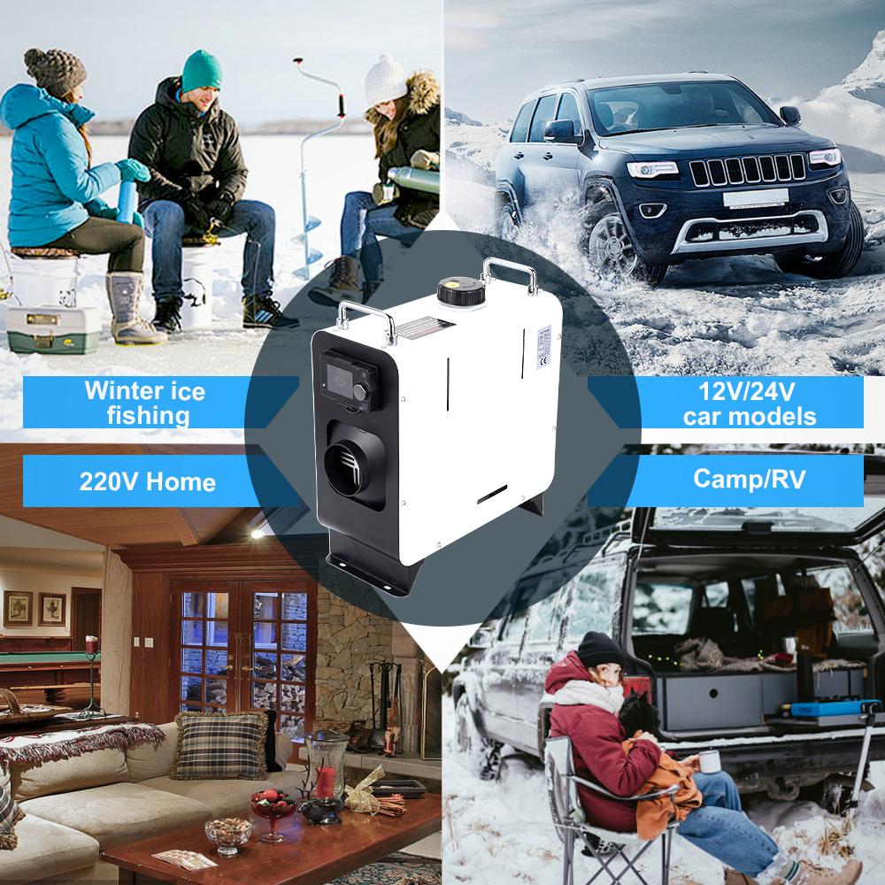 2-8KW Bluetooth Parking Heater General Current 12V&24V&220V Three-in-one Machine For Indoor Outdoor Camping Ship RVS Trucks Vans