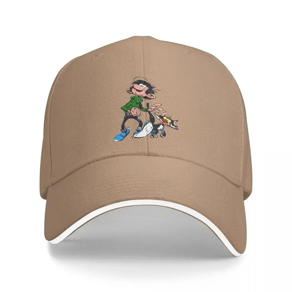 Passeggiata con il Gatto Gaston Lagaffe Anime Cappellini da Baseball Unisex con Visiera Parasole Cappello Parasole